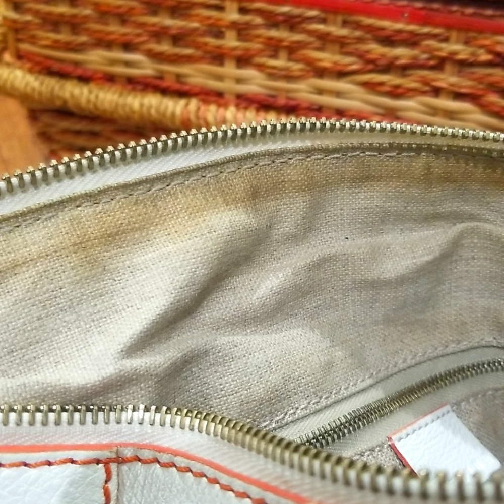 Celine Boogie Bag - iconic Y2K White Leather Satchel Handbag 👜 - Picture 13 of 13